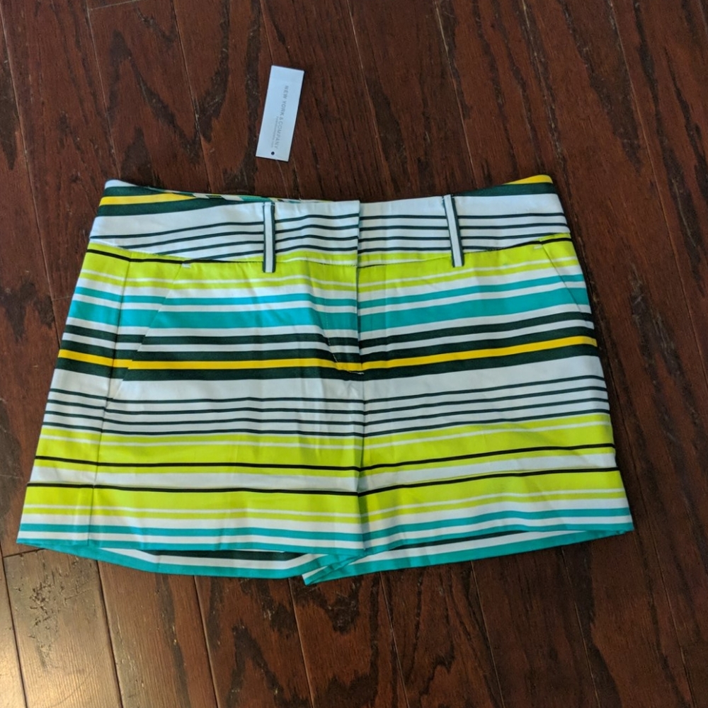 New York and Company striped shorts